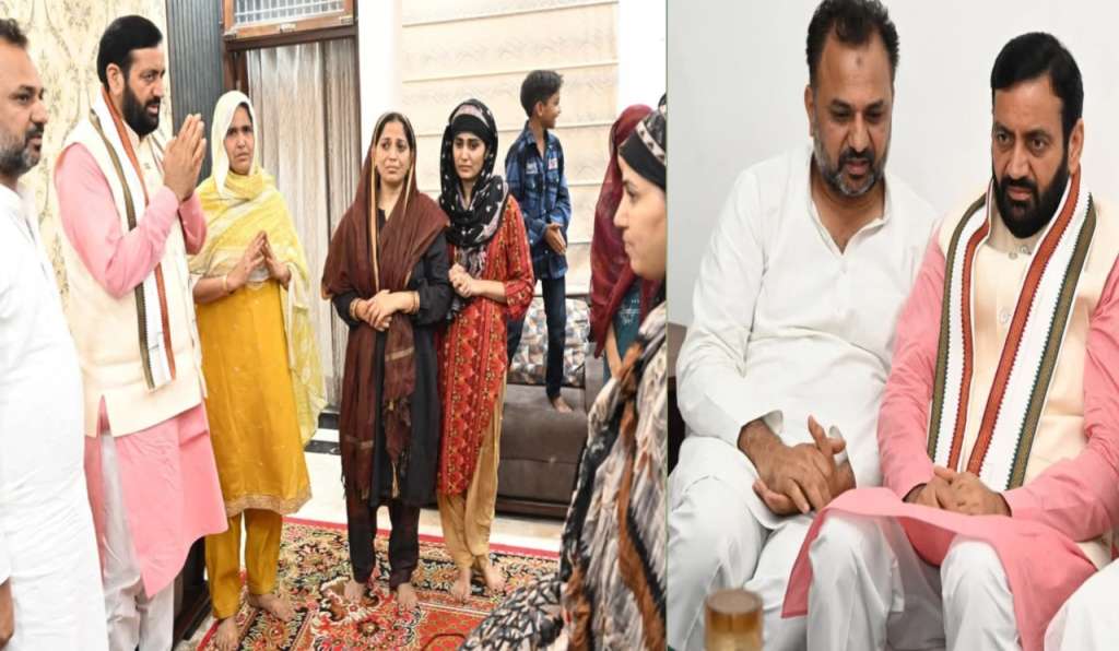 CM saini at Naseem Home